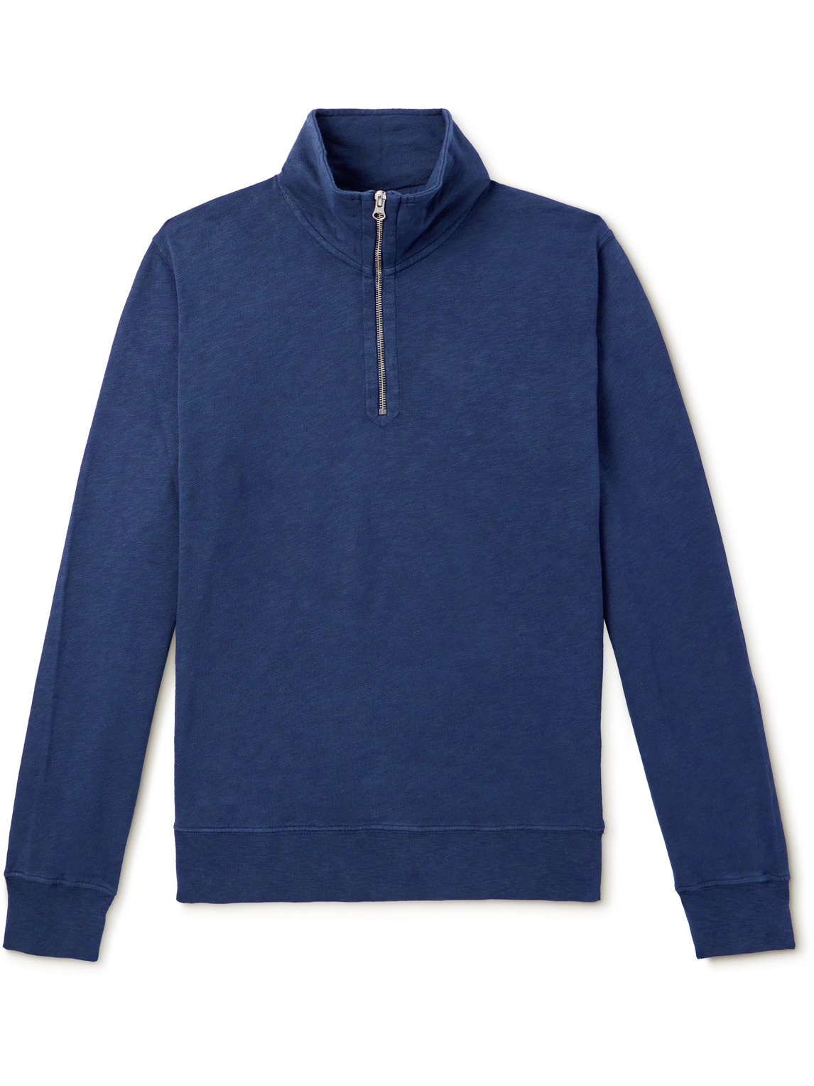 Hartford - Cotton-Jersey Half-Zip Sweatshirt - Men - Blue - S von Hartford