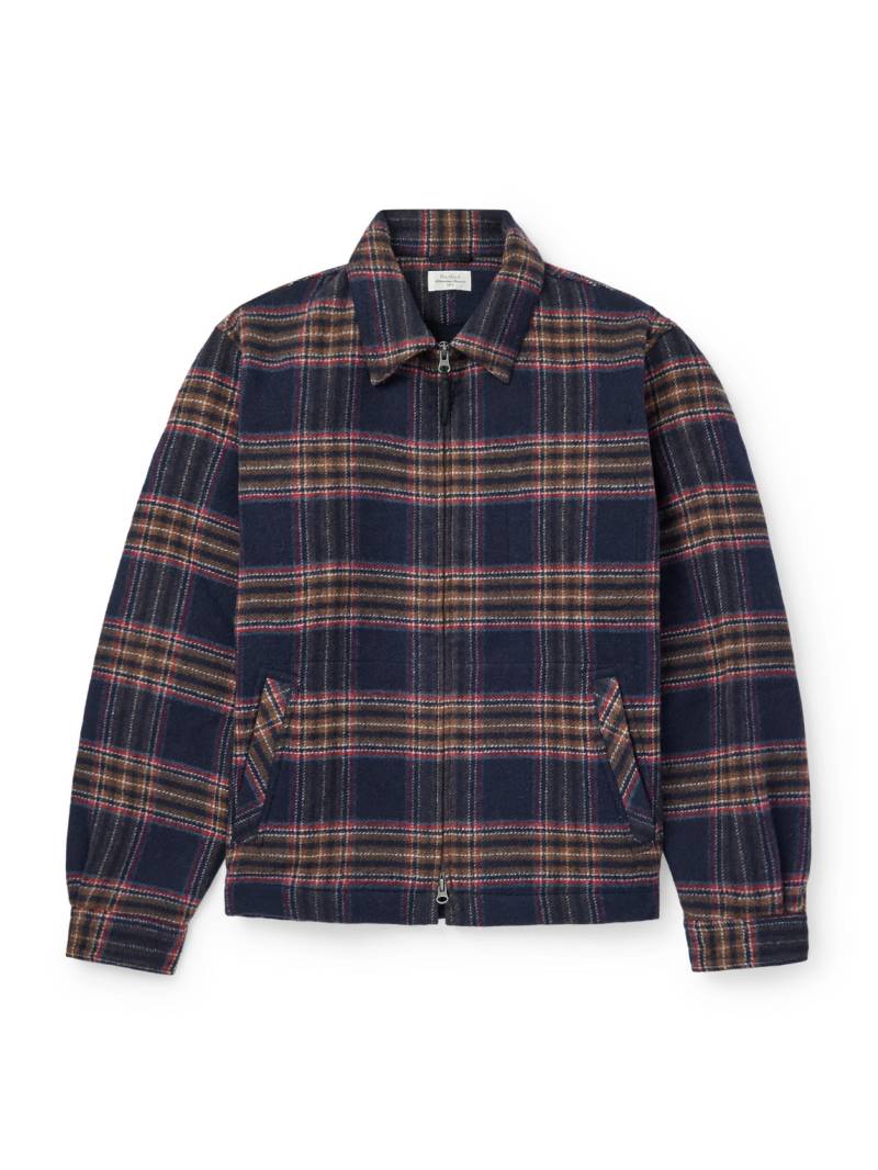 Hartford - Dave Checked Double-Faced Recycled Wool-Blend Jacket - Men - Blue - XXL von Hartford