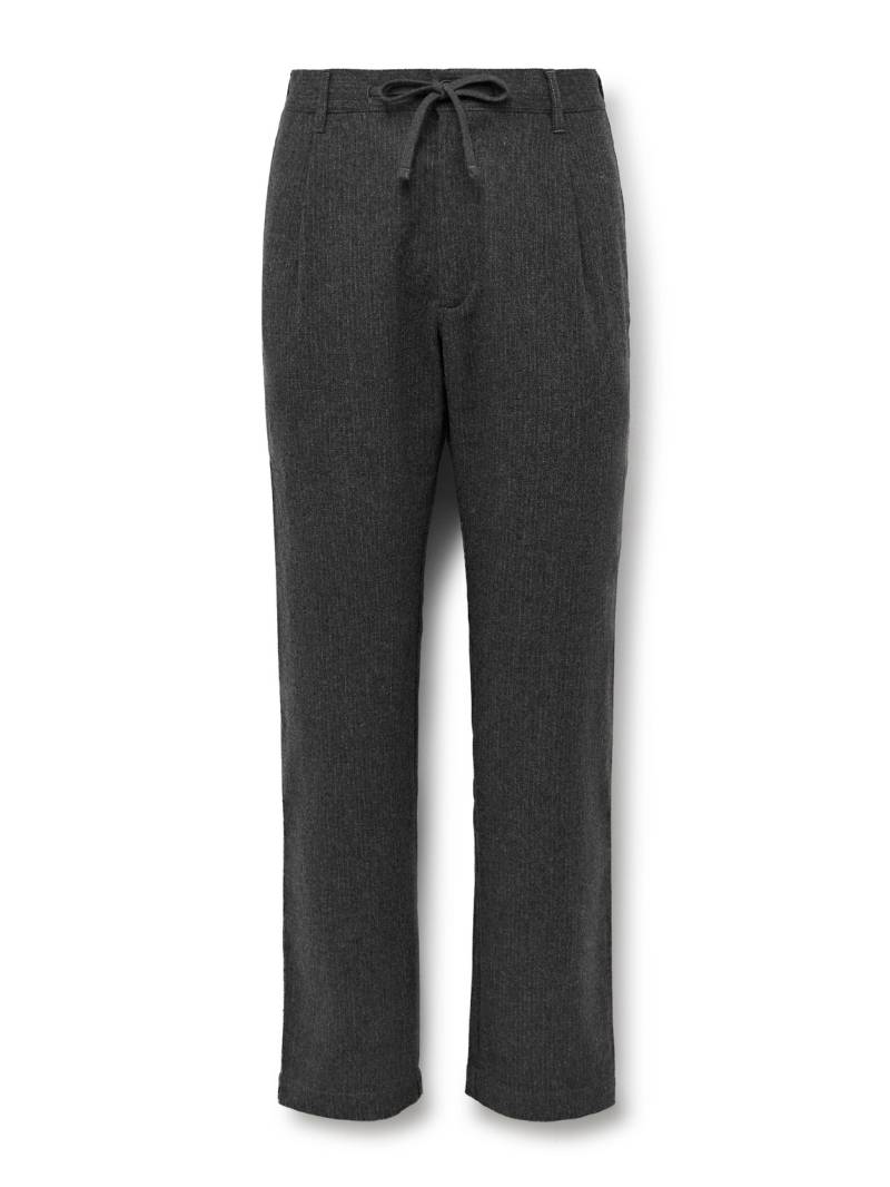 Hartford - Tanker Straight-Leg Wool-Blend Drawstring Trousers - Men - Gray - IT 56 von Hartford