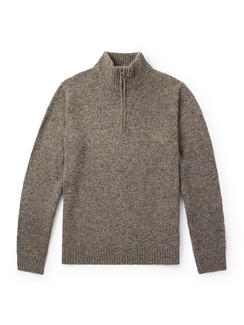 Hartford - Trucker Wool-Blend Half-Zip Sweater - Men - Gray - M von Hartford