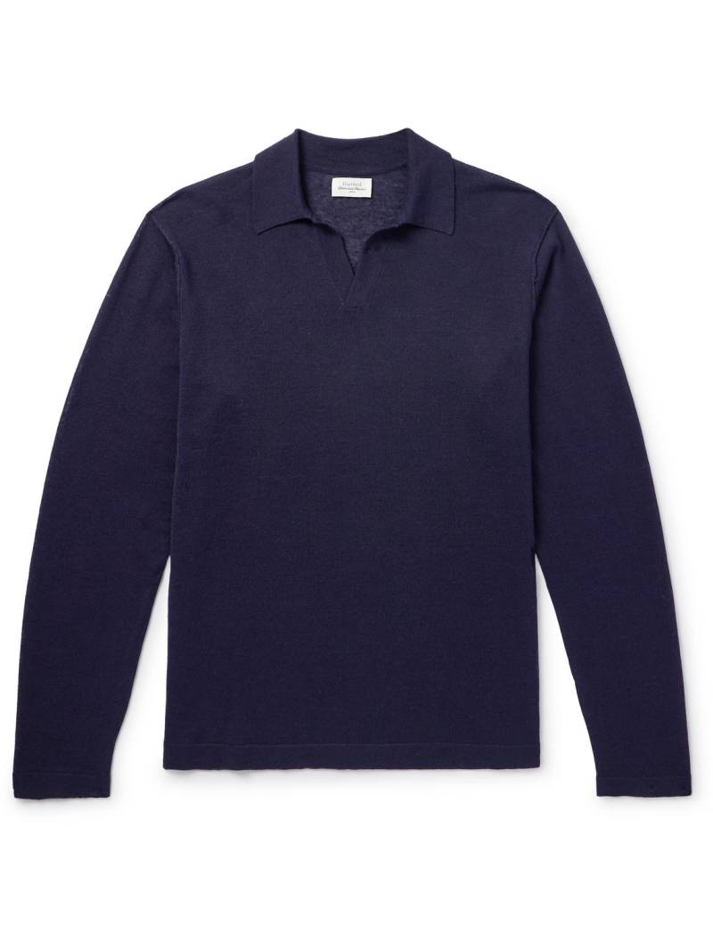 Hartford - Wool and Linen-Blend Polo Shirt - Men - Blue - XXL von Hartford