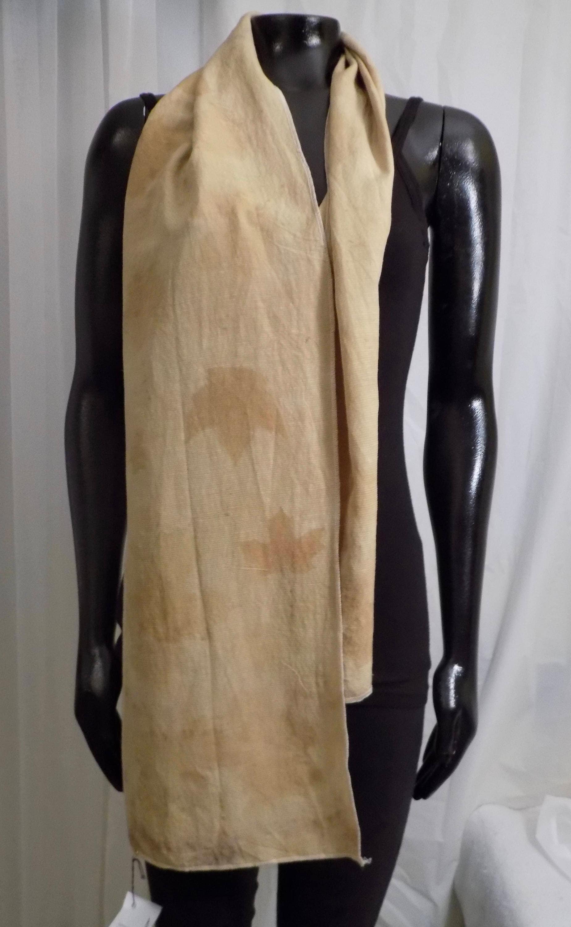 Eco Dyed Tan/Beige Schal Eco Dyed Tan/Beige Schal von HartlineDesigns