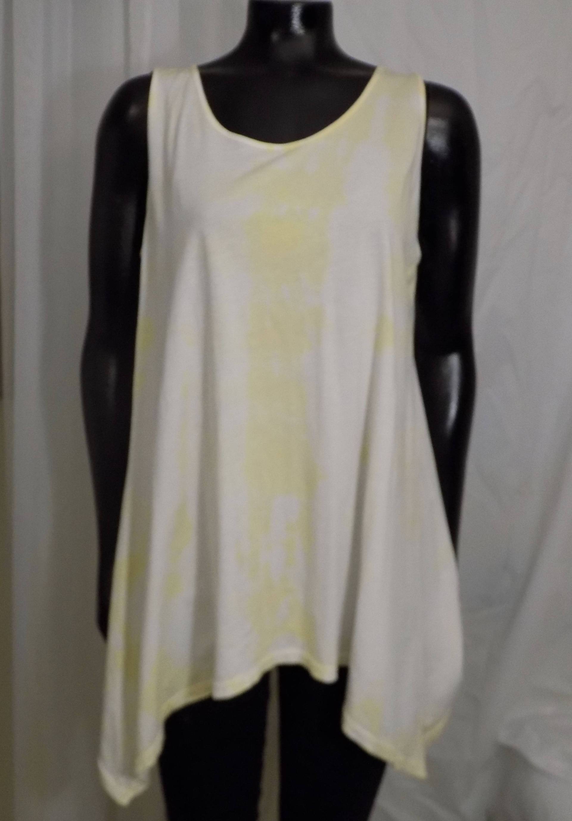 Eco Dyed Yellow Swing Damen Top Eco Dyed Yellow Swing Damen Top von HartlineDesigns