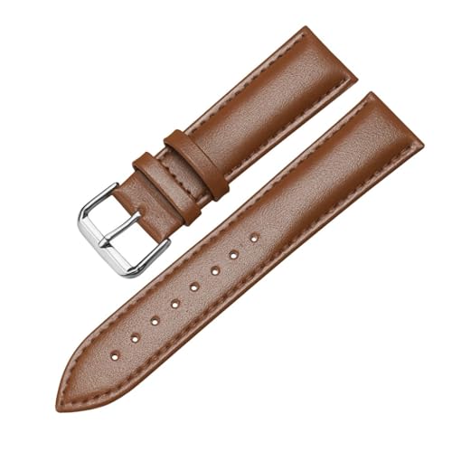 Harts Traditionelles Echtleder-Uhrenarmband, 17–24 mm, Edelstahl-Schnalle, mehrere Farben, 18 mm, Echtes Kalbsleder, Leder Harts Traditionelles Echtleder-Uhrenarmband, 17–24 mm, Edelstahl-Schnalle, mehrere Farben, 18 mm, Echtes Kalbsleder, Leder von Harts