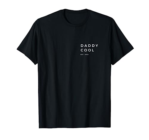 Herren Daddy Cool white Weiß EST. 2022 Vater Papa Vatertag T-Shirt von Leylo-Design