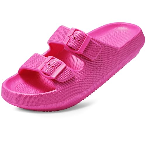 Harvest Land Damen Slides Sandalen Einstellbar Weich Bequeme Sommer Wolkenschuhe Pantoletten Größe 36 von Harvest Land