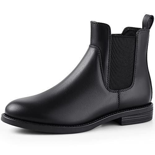 Harvest Land Damen Stiefel Damen Bequeme Chelsea Boots Stiefeletten Stilvolle klassische Schuhe für Erwachsene A Schwarz37 von Harvest Land