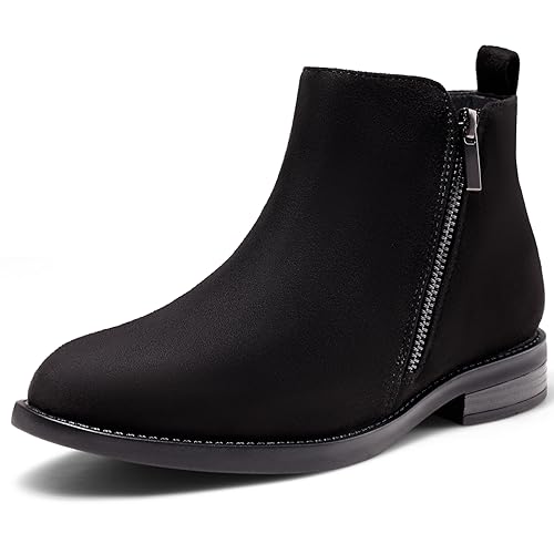 Harvest Land Damen Stiefel Damen Bequeme Chelsea Boots Stiefeletten Stilvolle klassische Schuhe für Erwachsene B Schwarz37 von Harvest Land