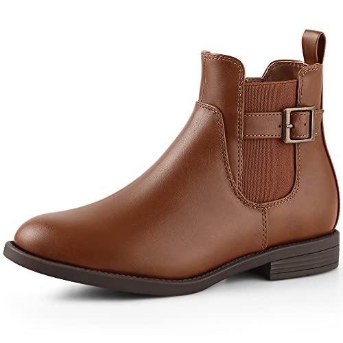 Harvest Land Damen Stiefel Damen Bequeme Chelsea Boots Stiefeletten Stilvolle klassische Schuhe für Erwachsene Braun37 von Harvest Land