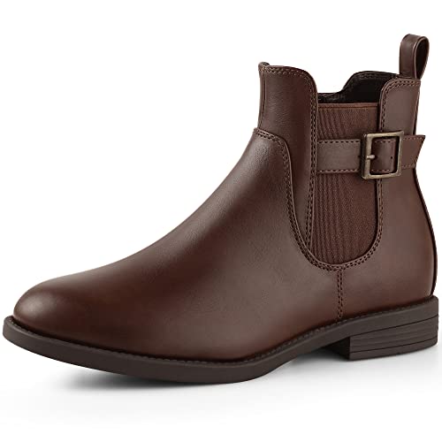 Harvest Land Damen Stiefel Damen Bequeme Chelsea Boots Stiefeletten Stilvolle klassische Schuhe für Erwachsene Coffee41 von Harvest Land