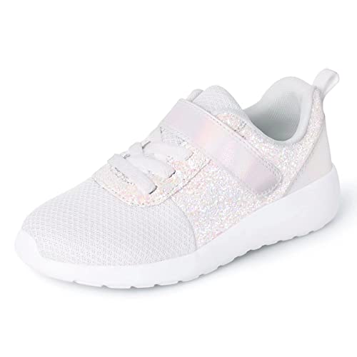 Mädchen Schuhe Kinder Turnschuhe Glitzer Sportschuhe Hallenschuhe Sneakers Klettverschluss Tennisschuhe Straßenlaufschuhe Basketballschuhe Runningschuhe Outdoor Fitnessschuhe.EU22.Beige von Harvest Land