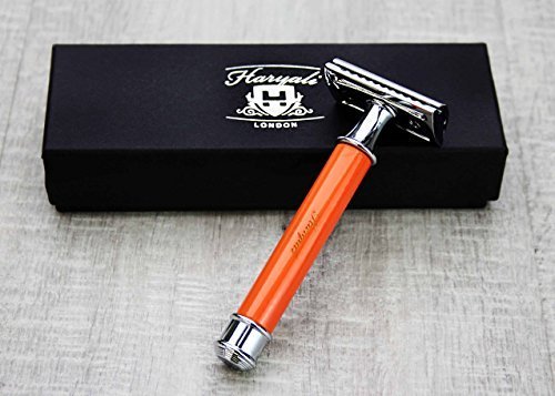 Männer Rasieren Rasierhobel In Orange Farbe. Perfekt für tiefe, saubere Rasur. Kommt in einer Designer Box. Männer Rasieren Rasierhobel In Orange Farbe. Perfekt für tiefe, saubere Rasur. Kommt in einer Designer Box. von Haryali London