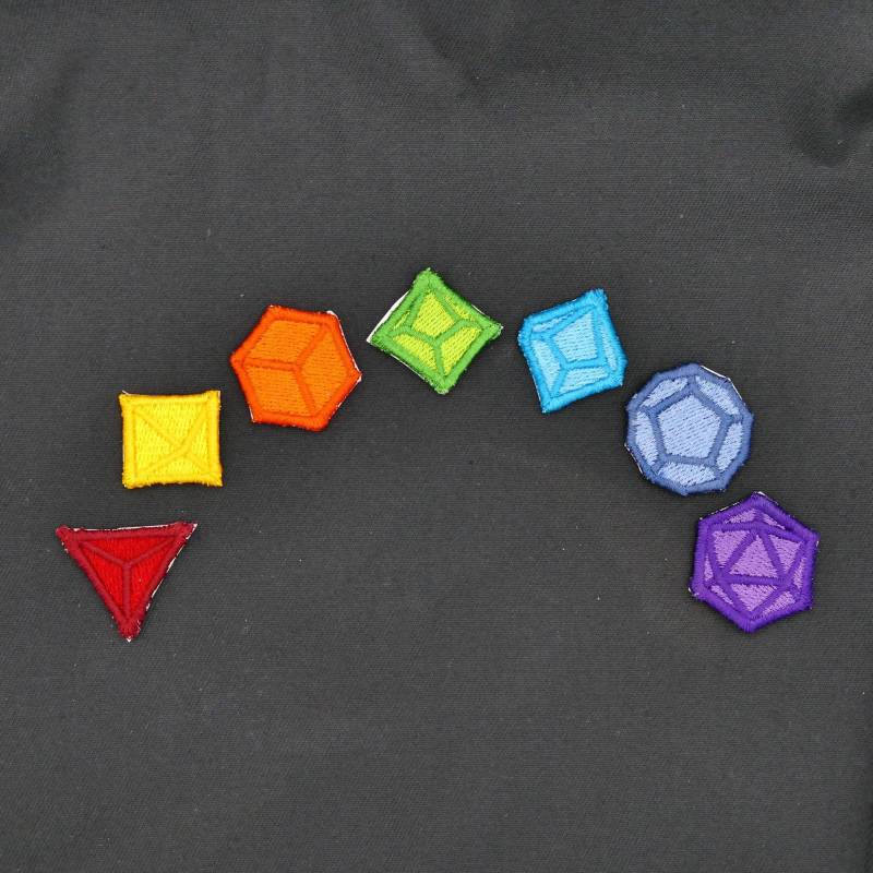 Würfel Aufnäher von HarzUndNadel