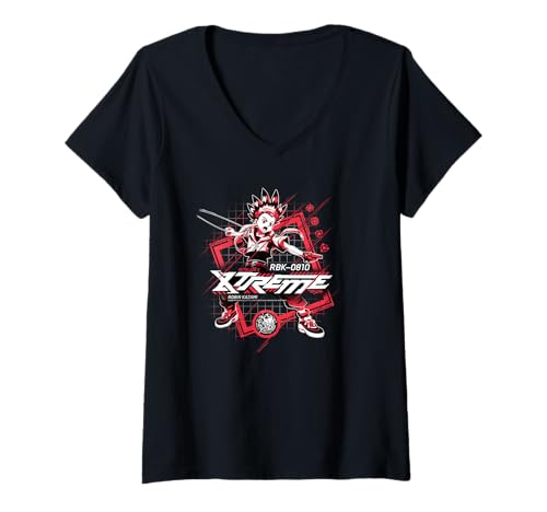 Damen Beyblade X Robin Kazami Xtreme Blader T-Shirt mit V-Ausschnitt von Hasbro