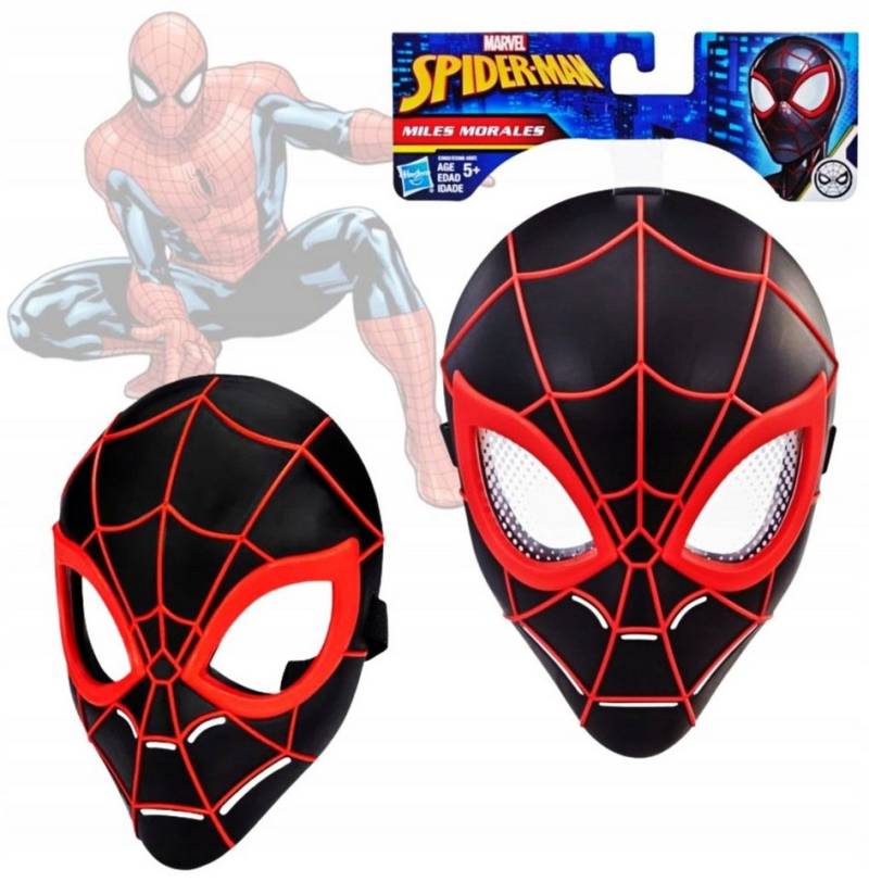 Hasbro Mund-Nasen-Masken Spider-Man Maske Miles Morales E3662 – Original Hasbro Maske von Hasbro