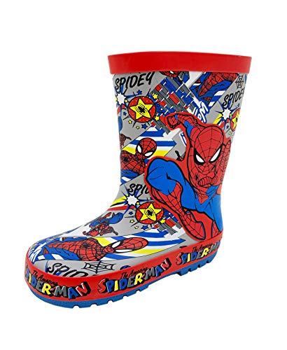 Spiderman Bunte Gummistiefel für Jungen, rot, 27 EU von Marvel