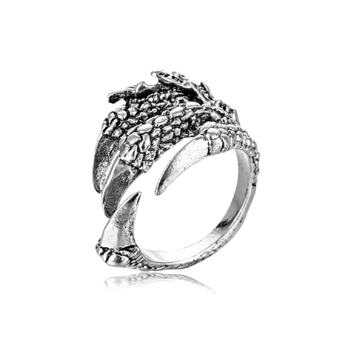Hasdnker Ring Ringe Damen Bijouterie Herren Eagle Claw Skull Ring Silver Relief Couple Trendy American Adjustable Open Mouth Rings Punk Goth Hasdnker Ring Ringe Damen Bijouterie Herren Eagle Claw Skull Ring Silver Relief Couple Trendy American Adjustable Open Mouth Rings Punk Goth von Hasdnker