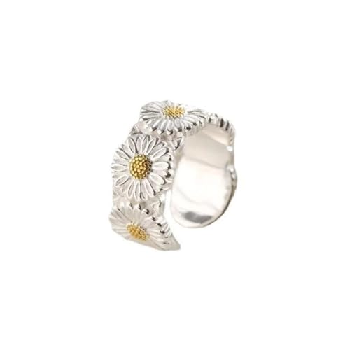Hasdnker Ring Ringe Damen Bijouterie Herren Farbe Geometrische Einzigartige Blumenringe Für Frauen Böhmische Einstellbare Offene Vintage Ring Für Party Geburtstag von Hasdnker