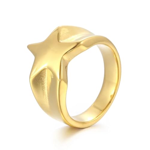 Hasdnker Ring Ringe Damen Bijouterie Herren Goldfarbene Ringe Knöchel Für Frauen Männer Unregelmäßige Geometrie Twist Fingerringe Eheringe Schmuck Party 7 Kr110081-Lk von Hasdnker