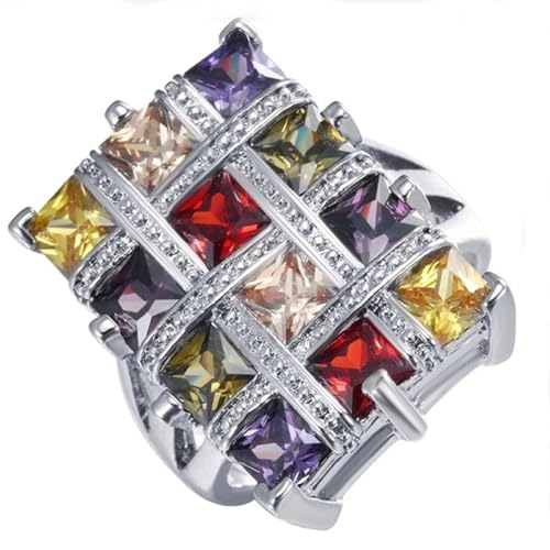 Hasdnker Ring Ringe Damen Bijouterie Herren Mode Multicolor Strass Zirkon Ring Für Frauen Schmuck Zubehör Nette Frauen Engagement Hasdnker Ring Ringe Damen Bijouterie Herren Mode Multicolor Strass Zirkon Ring Für Frauen Schmuck Zubehör Nette Frauen Engagement von Hasdnker