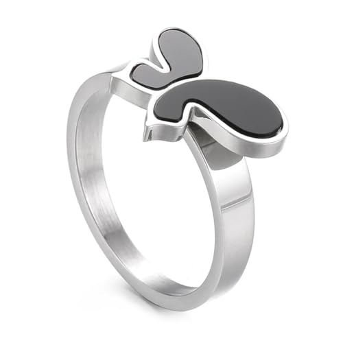 Hasdnker Ring Ringe Damen Bijouterie Herren Mode Schmetterling Ringe Für Frauen Elegante Morden Gold Silber Farbe Hochzeit Partei Schmuck 6 Kr104032-Gc von Hasdnker