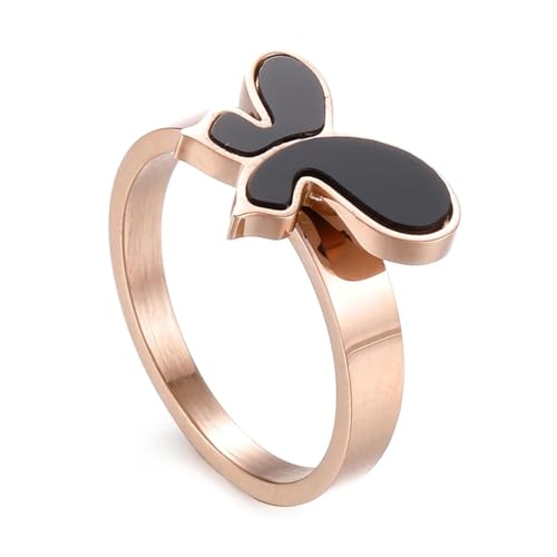 Hasdnker Ring Ringe Damen Bijouterie Herren Mode Schmetterling Ringe Für Frauen Elegante Morden Gold Silber Farbe Hochzeit Partei Schmuck 9 Kr104030-Gc von Hasdnker