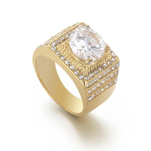 Hasdnker Ring Ringe Damen Bijouterie Herren Ringe Für Frauen Gold Farbe Frauen Cubic Zirkon Knöchel Eheringe Retro Gericht Schmuck 10 Kr106204-Lk von Hasdnker
