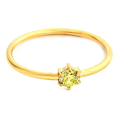 Hasdnker Ring Ringe Damen Bijouterie Herren Unique Cubic Zirconia Finger Ring Design For Female Trendy Gold Color Birthstone Jewellery Men Accessories 6 Red von Hasdnker