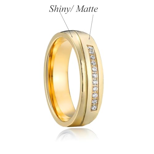 Hasdnker Ring Ringe Damen Bijouterie Herren Versprechensringe Für Paare, Liebhaber-Allianzring, Ehering, Jubiläumsschmuck, 12 Pv1501Fywomen von Hasdnker