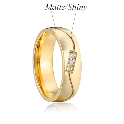 Hasdnker Ring Ringe Damen Bijouterie Herren Versprechensringe Für Paare, Liebhaber-Allianzring, Ehering, Jubiläumsschmuck 13 P1418Fywomen von Hasdnker