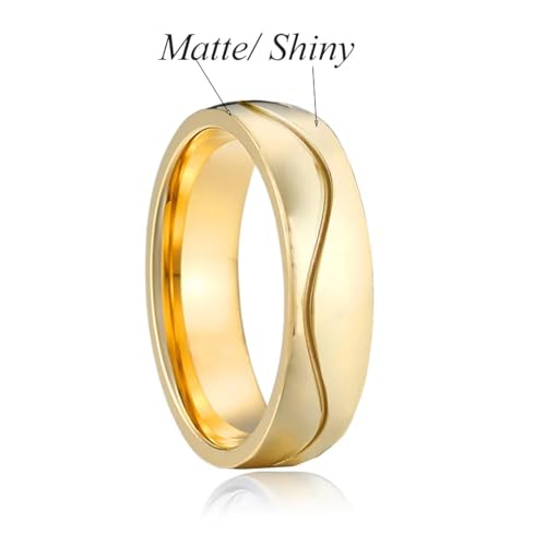 Hasdnker Ring Ringe Damen Bijouterie Herren Versprechensringe Für Paare, Liebhaber-Allianzring, Ehering, Jubiläumsschmuck 9 P1418Fymen von Hasdnker