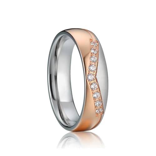 Hasdnker Ring Ringe Damen Bijouterie Herren Versprechensringe Für Paare, Liebhaber-Allianzring, Ehering, Jubiläumsschmuck 9 Pv1518Rwomen von Hasdnker