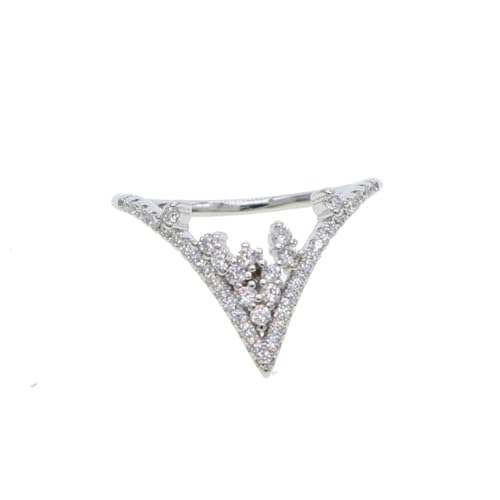 Ring Ringe Damen Bijouterie Herren Top Qualität Chevron Form Damen Mode Elegant Volle Finger Stapel Schmuck Ring 7 Silber Ring Ringe Damen Bijouterie Herren Top Qualität Chevron Form Damen Mode Elegant Volle Finger Stapel Schmuck Ring 7 Silber von Hasdnker