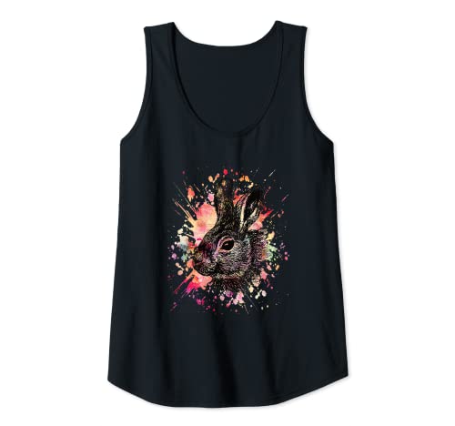 Damen Zwerghase Kaninchen Tank Top Damen Zwerghase Kaninchen Tank Top von Hase Kaninchen Haustier Shirts