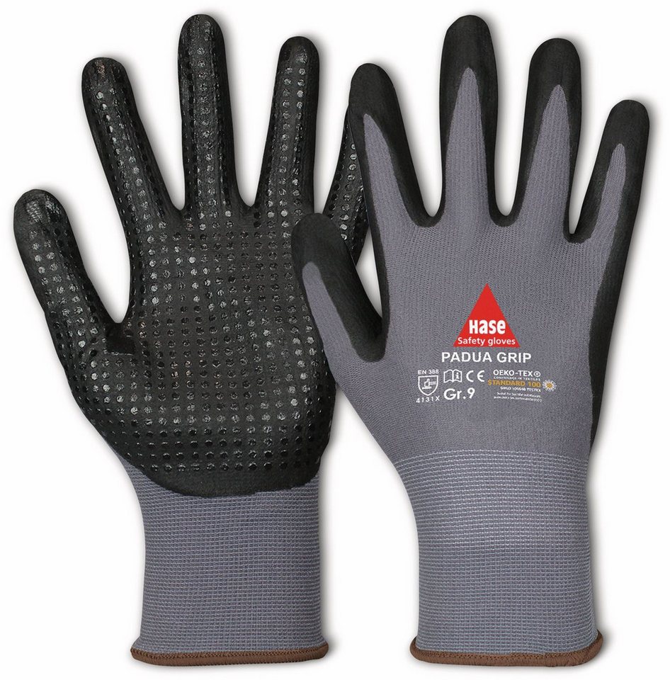 Hase Safety Gloves Arbeitshandschuhe HASE SAFETY GLOVES Arbeitshandschuhe mit Noppen von Hase Safety Gloves