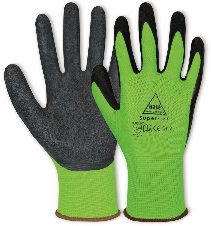 Hase Safety Gloves Arbeitshandschuhe HASE SAFETY GLOVES Latex-Arbeitshandschuhe von Hase Safety Gloves