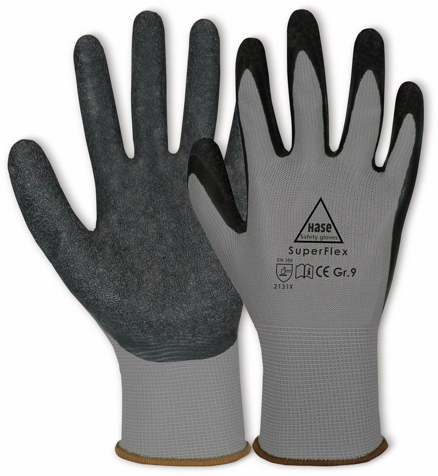 Hase Safety Gloves Arbeitshandschuhe HASE SAFETY GLOVES Latex-Arbeitshandschuhe von Hase Safety Gloves