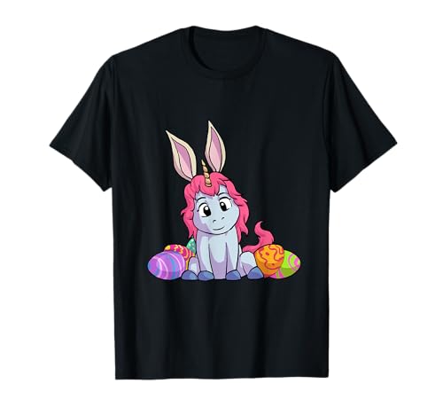 Oster Hase Shirt Mädchen Einhorn Osterhase Ostergeschenk T-Shirt von Hasen & Oster Shirts