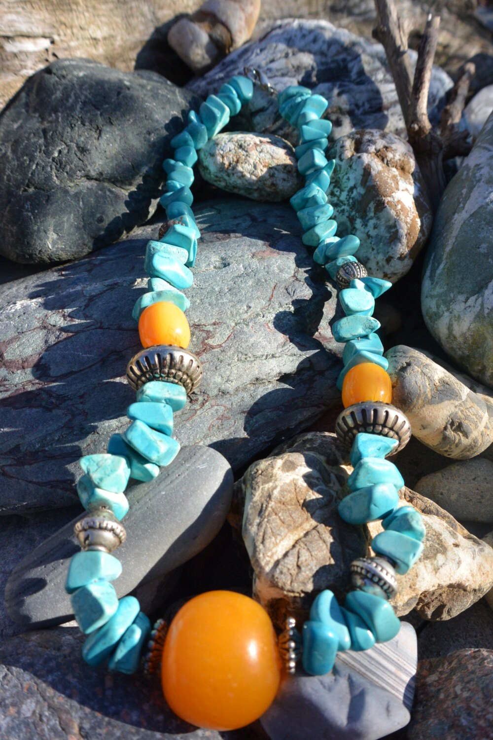 Halskette Aus Steinen Und Perlen Halskette Aus Steinen Und Perlen von HasewaerK