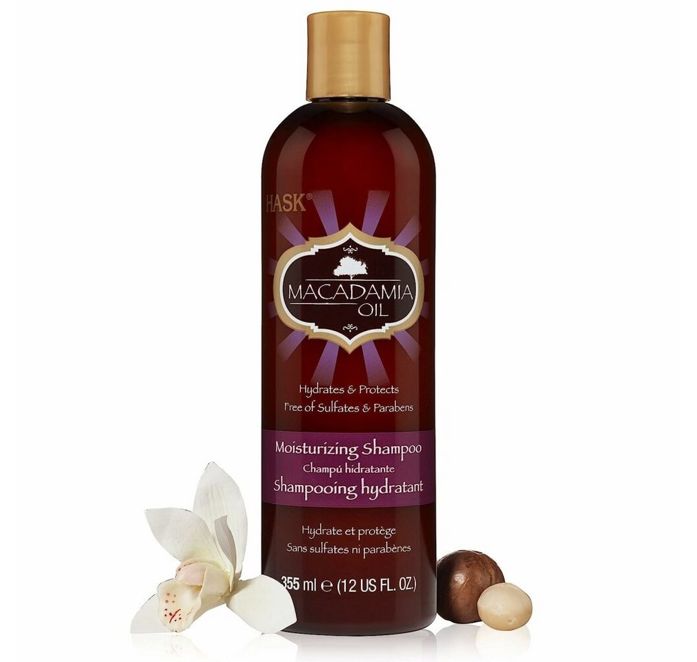 Hask Haarshampoo Moisturizing shampoo - macadamia oil 355ml von Hask