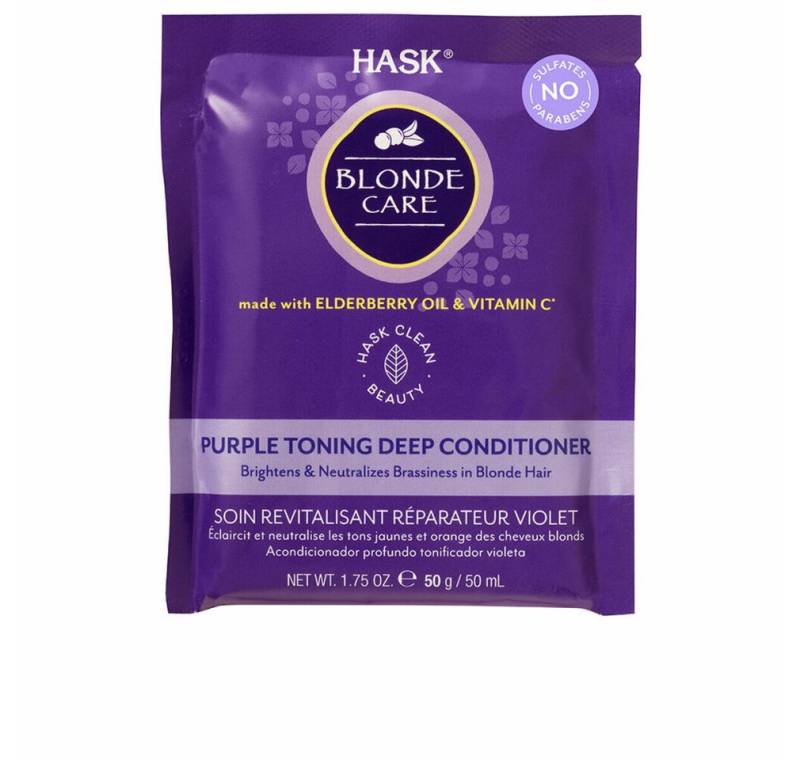 Hask Haarspülung Blonde Care Purple Toning Deep Conditioner 50g Hask Haarspülung Blonde Care Purple Toning Deep Conditioner 50g von Hask