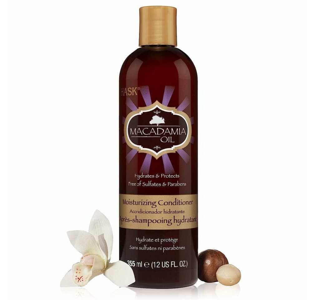 Hask Haarspülung Moisturizing conditioner - macadam. oil 355ml Hask Haarspülung Moisturizing conditioner - macadam. oil 355ml von Hask