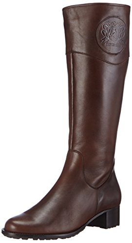 Hassia Damen Arezzo, Weite J Kurzschaft Stiefel, Braun (2100 caffee) von Hassia