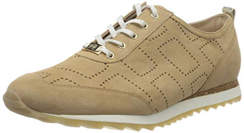 Hassia Damen Barcelona Sneaker, Creme/Platin, 38 (5 UK) von Hassia