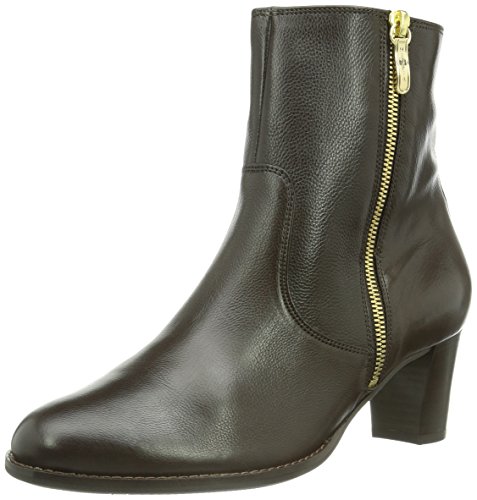 Hassia Damen Bozen, Weite J Kurzschaft Stiefel, Braun (2019 Espresso/Taupe) von Hassia