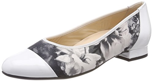 Hassia Damen Fermo, Weite G Geschlossene Ballerinas, Grau (Grau/Weiss), 38 EU von Hassia