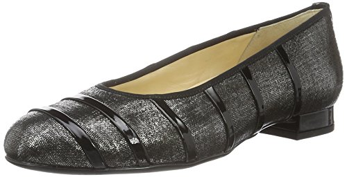 Hassia Damen Fermo, Weite G Geschlossene Ballerinas, Schwarz (0100 schwarz), 37.5 von Hassia