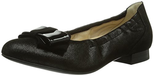 Hassia Damen Fermo, Weite G Geschlossene Ballerinas, Schwarz (0100 schwarz) von Hassia