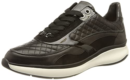 Hassia Damen Monaco Sneaker, Schwarz (0100), 38.5 EU Weit von Hassia