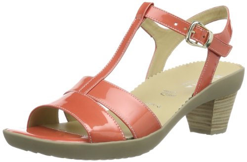 Hassia Damen Palma, Weite G T-Spangen Sandalen, Gelb (apricot 8600), 37 EU von Hassia